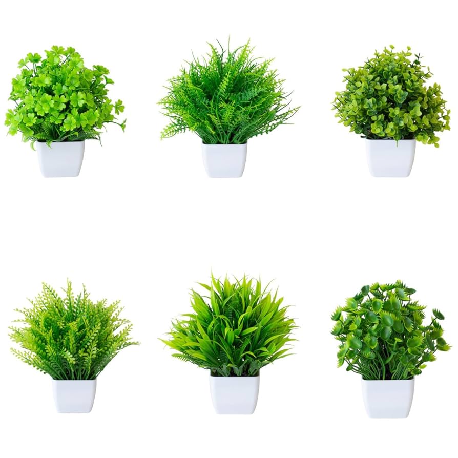 ミニ人工植物鉢植え オフィス キッチン バスルーム 寝室 本棚用 ミニ人工植物鉢植え オフィス キッチン バスルーム 寝室 本棚用